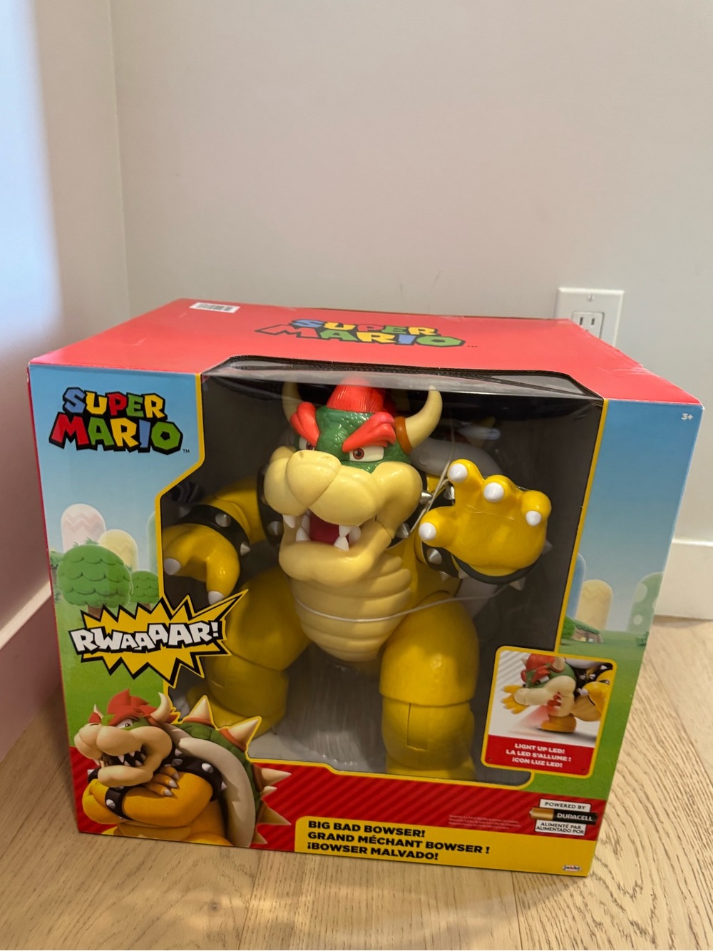 12-Inch Super Mario Big Bad Bowser Figure - Yellow, Green, Red